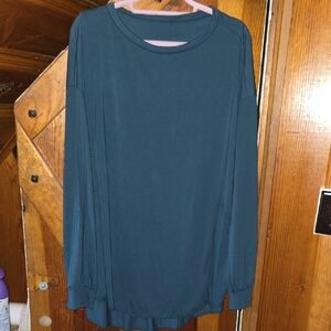 Dark Teal Long Sleeve Top